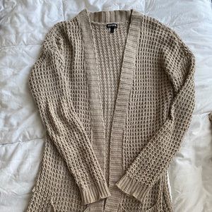 Express Tan Cardigan M